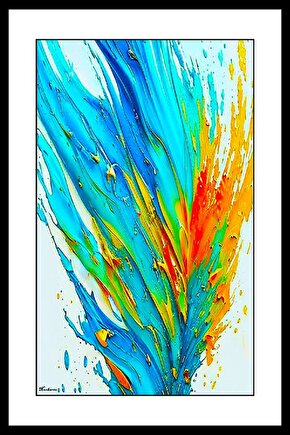 Renkli Dünya Digital Art ( ÇERÇEVESİZ - ÇERÇEVE YOKTUR ) ( ULTRA HD ) FOLYO AFİŞ - POSTER