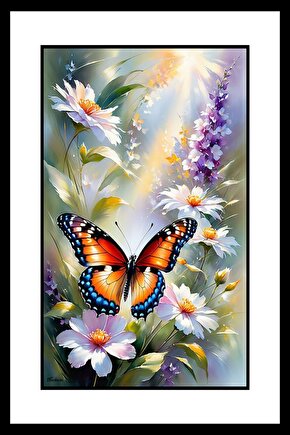 Dağ Kelebeği Digital Art ( ÇERÇEVESİZ - ÇERÇEVE YOKTUR ) ( ULTRA HD ) FOLYO AFİŞ - POSTER