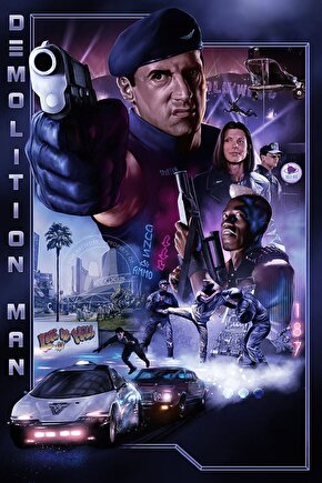Demolition Man (1993) 1 ( FOLYO ) - AFİŞ - POSTER-2410