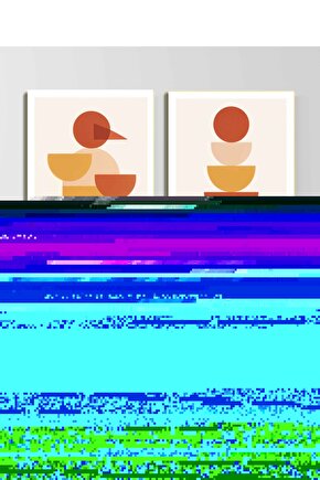 Matisse - Sanat - Soyut - Doğa - Ev - Yaşam ( 2 Li Çerçevesiz ) Poster - Afiş - Tablo NNHT345