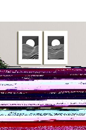 Matisse - Sanat - Soyut - Doğa - Ev - Yaşam ( 2 Li Çerçevesiz ) Poster - Afiş - Tablo NNHT566