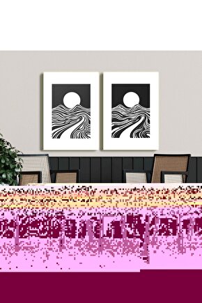 Matisse - Sanat - Soyut - Doğa - Ev - Yaşam ( 2 Li Çerçevesiz ) Poster - Afiş - Tablo NNHT570