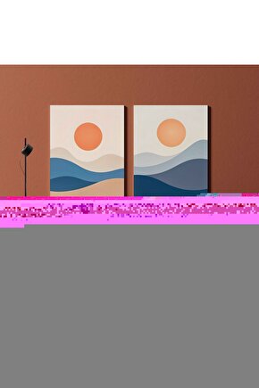 Matisse - Sanat - Soyut - Doğa - Ev - Yaşam ( 2 Li Çerçevesiz ) Poster - Afiş - Tablo NNHT501