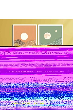 Matisse - Boho - Art Deco - Soyut - Doğa ( 3 lü Çerçevesiz ) Poster - Afiş - Tablo KR2C00775