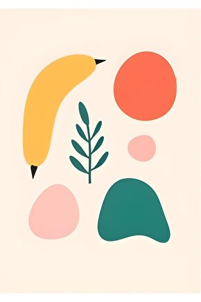 Matisse - Sanat - Soyut - Doğa - Ev - Yaşam ( 2 Li Çerçevesiz ) Poster - Afiş - Tablo NNHT827