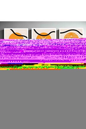 Matisse - Boho - Art Deco - Soyut - Doğa ( 3 lü Çerçevesiz ) Poster - Afiş - Tablo KR2C00176