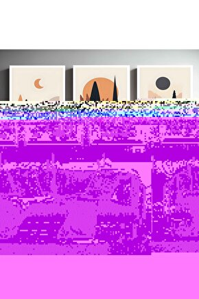 Matisse - Boho - Art Deco - Soyut - Doğa ( 3 lü Çerçevesiz ) Poster - Afiş - Tablo KR2C00193