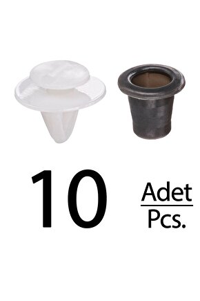 Golf 3 Transporter Skoda Fabia Peugeot için Çıta Klipsi - 10 Adet