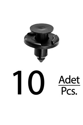 Nissan Mitsubishi Subaru için Tampon Davlumbaz Klips - 10 Adet