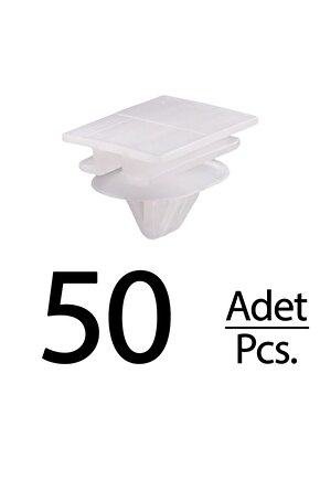 Renault Kango I Clio için Bagaj Kapak Dış Kaplama Agrafı Klips - 50 Adet