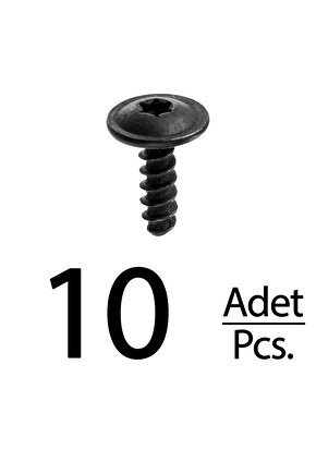 Volkswagen için Torx (Tork) Davlumbaz Vida - 10 Adet