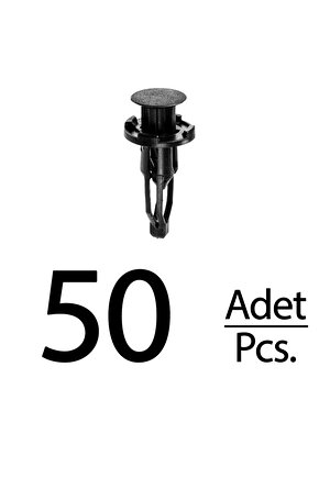 Lexus RX350 RX450h Toyota Celica Corolla Echo Yaris için Tampon Klips - 50 Adet