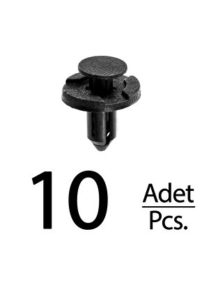 Nissan için Ön Tampon ve Far Klips - 10 Adet