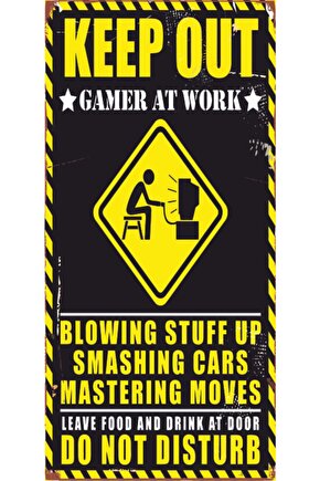 Oyuncu (10 Cm X 20 Cm) Mini Retro Ahşap Poster