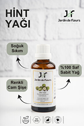 Hint Yağı 50 ml (Castor Oil) 50 ml - %100 Saf Aromaterapi Yağı