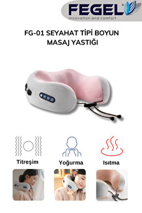 FG-01 Seyahat Tipi Masajlı Boyun Yastığı