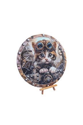 Şımartan Kedili Duvar Tablosu