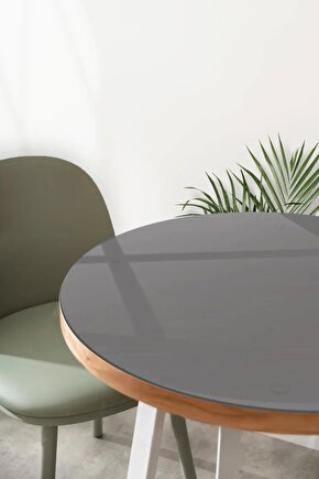 Masa Camı | Ekvator | Füme Cam | 50 Çap