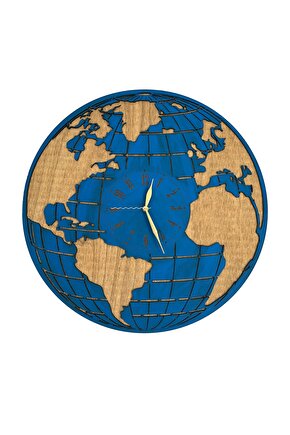 Dünya Dekoratif Duvar Saati 50 Cm