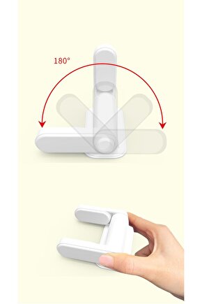 Beyaz Kapı Kolu Güvenlik Kilidi