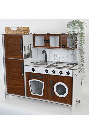 Ahşap Oyuncak Mutfak Buzdolaplı