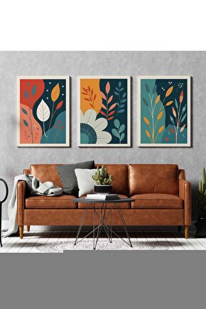 Mantar 3 Lü Zigon Sehpa Iskandinav Stili ATLANTİK ÇAM