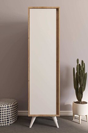 Ella Raflı Vestiyer Meşe-Beyaz