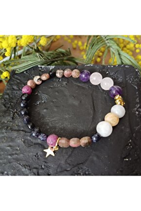 Doğal Taş OBSIDYEN GOLD KOLYE (DURU GÖRÜ)