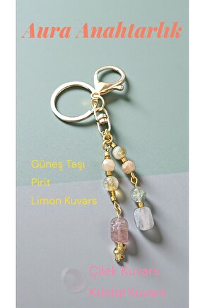 Doğal Taş ANAHTARLIK(BOLLUK VE BEREKET HUZUR)