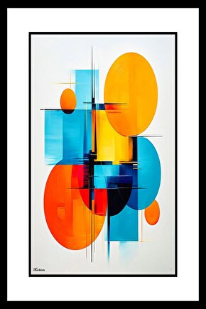 Soyut Daireler Digital Art ( ÇERÇEVESİZ - ÇERÇEVE YOKTUR ) ( ULTRA HD ) FOLYO AFİŞ - POSTER