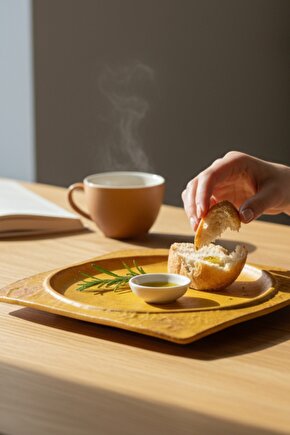 Livelli 25 cm Porselen Kare Servis Tabağı 6 Adet