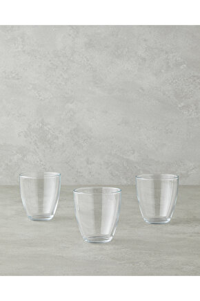 Flux Cam 3lü Bardak 285 ml Şeffaf