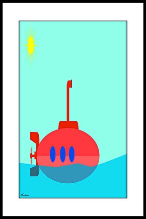 Denizaltı Digital Art ( ÇERÇEVESİZ - ÇERÇEVE YOKTUR ) ( ULTRA HD ) FOLYO AFİŞ - POSTER