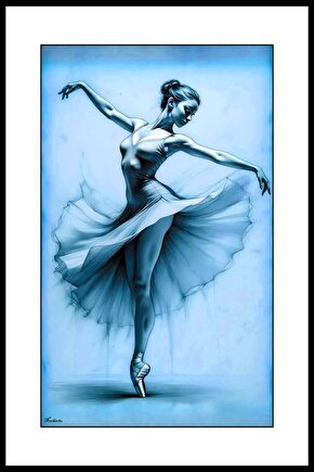 Balerin Digital Art ( ÇERÇEVESİZ - ÇERÇEVE YOKTUR ) ( ULTRA HD ) FOLYO AFİŞ - POSTER