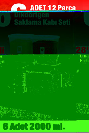 6 Adet 12 Parça Etiket Hediyeli 2000 ml. Sızdırmaz Kapaklı Erzak Bakliyat Saklama Kabı  Çeyiz Seti