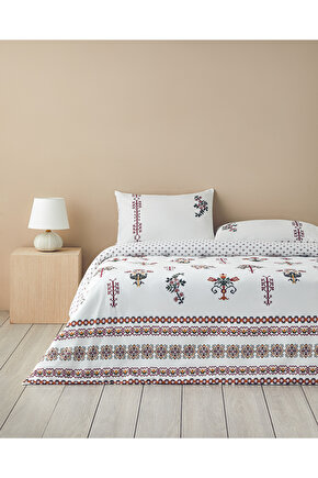 Etamine Flower Pamuklu Tek Kişilik Nevresim Seti 160x220 cm Pembe