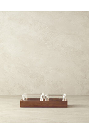 Orient Akasya 3 Parça Sunumluk Koyu Kahverengi