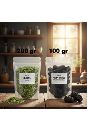 Rezene 200 Gr + Kara Halile 100 Gr | Sindirime Yardımcı &
