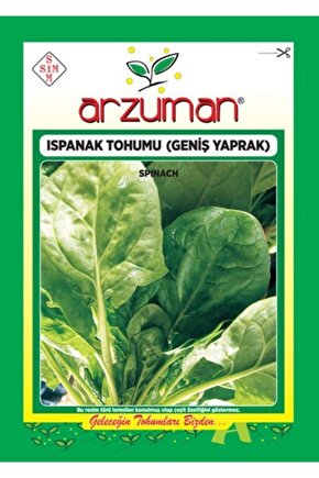 Arzuman Sebze Geniş Yaprak Ispanak Tohumu 100 Gram