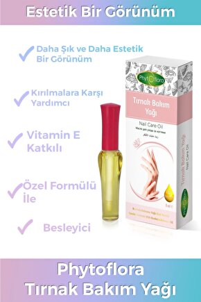 Tırnak Bakım Yağı 8ml silikon, Sülfat Ve Benzeri Kimyasallar Içermemektedir.
