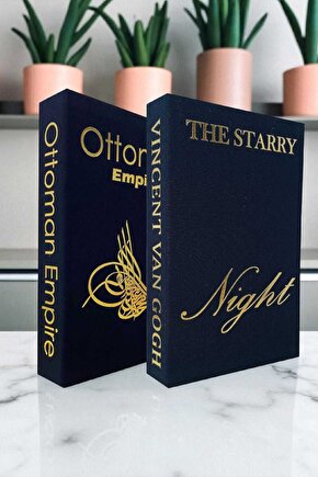 2’li Kumaş Kaplı Kitap Görünümlü Dekoratif Kutu | Hediye & Takı Kutusu