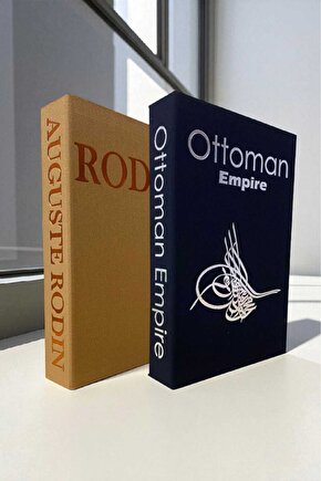 2’li Kumaş Kaplı Kitap Görünümlü Dekoratif Kutu | Hediye & Takı Kutusu