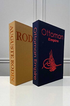 2’li Kumaş Kaplı Kitap Görünümlü Dekoratif Kutu | Hediye & Takı Kutusu