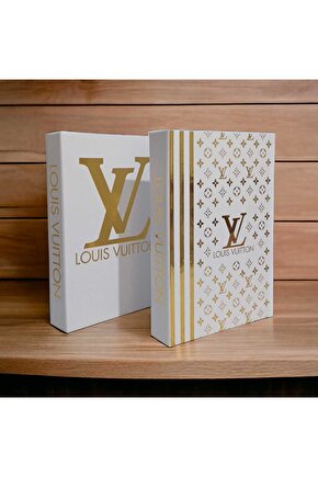 Dekoratif kitap kutusu 2 li set