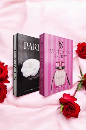 Dekoratif Kitap Görünümlü Kutu 2li Set Decorative Book Looking Box