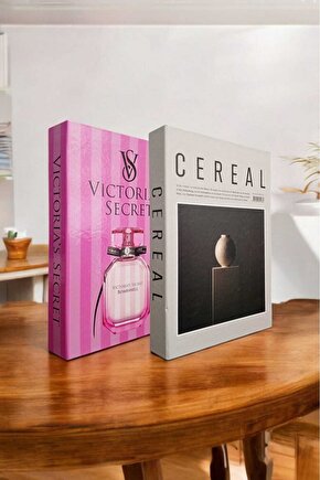 Dekoratif Kitap Görünümlü Kutu 2li Set Decorative Book Looking Box
