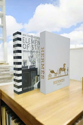 Dekoratif Kitap Görünümlü Kutu 2li Set Decorative Book Looking Box