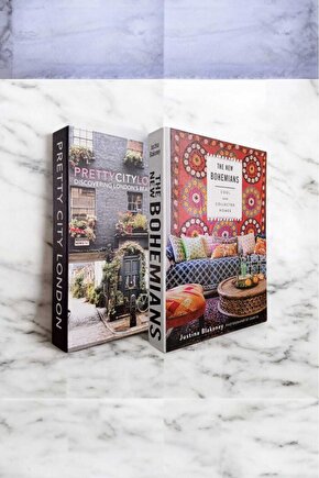 Dekoratif Kitap Görünümlü Kutu 2li Set Decorative Book Looking Box