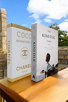 Dekoratif Kitap Görünümlü Kutu 2li Set Decorative Book Looking Box