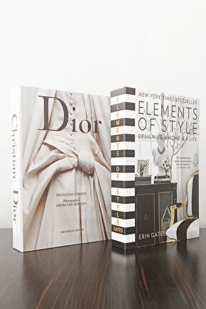 2li Dekoratif Kitap Görünümlü Kutu